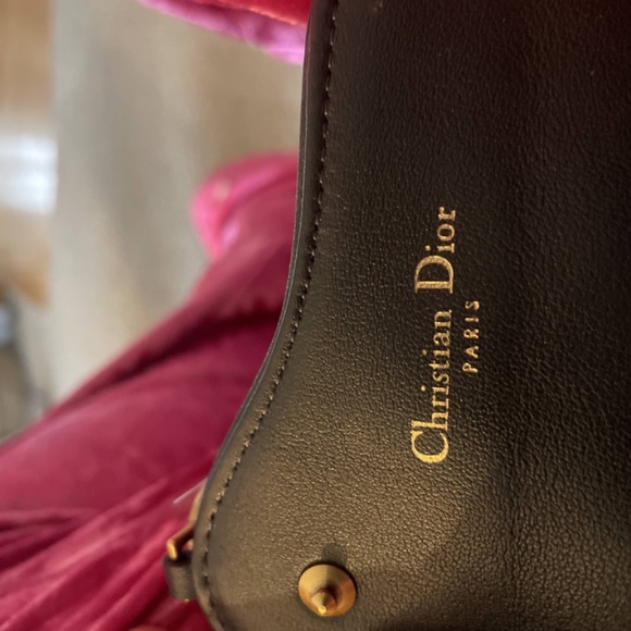 CHRISTIAN DIOR Saddle Flap Jacquard Canvas Card Holder Beige - Picture 5 of 7